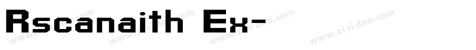 Rscanaith Ex字体转换